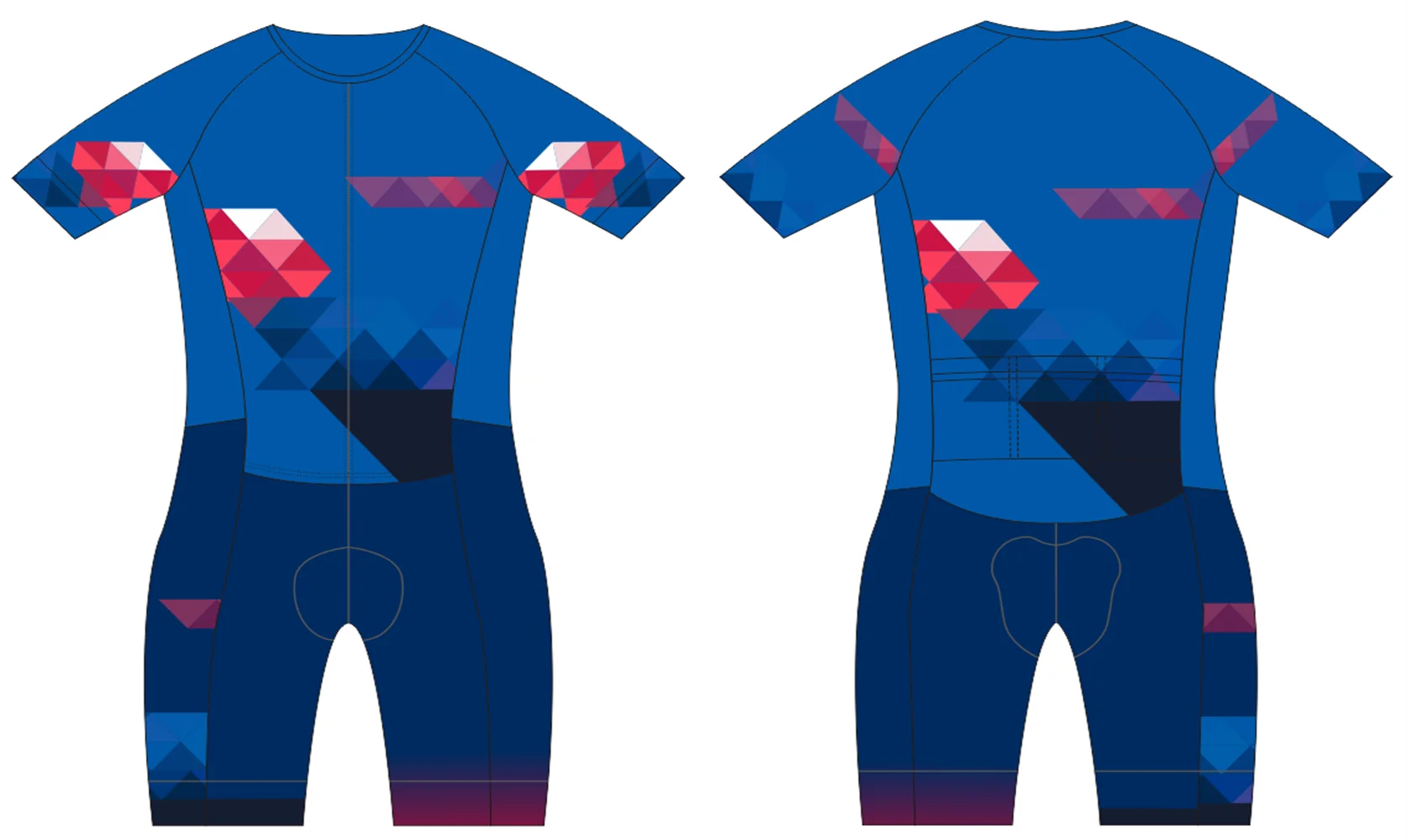 

Triathlon Skinsuits For Bicycle Clothing Summer Cycling Jerseys High-Quality Breathable Printing Short Sleeve Jumpsuit