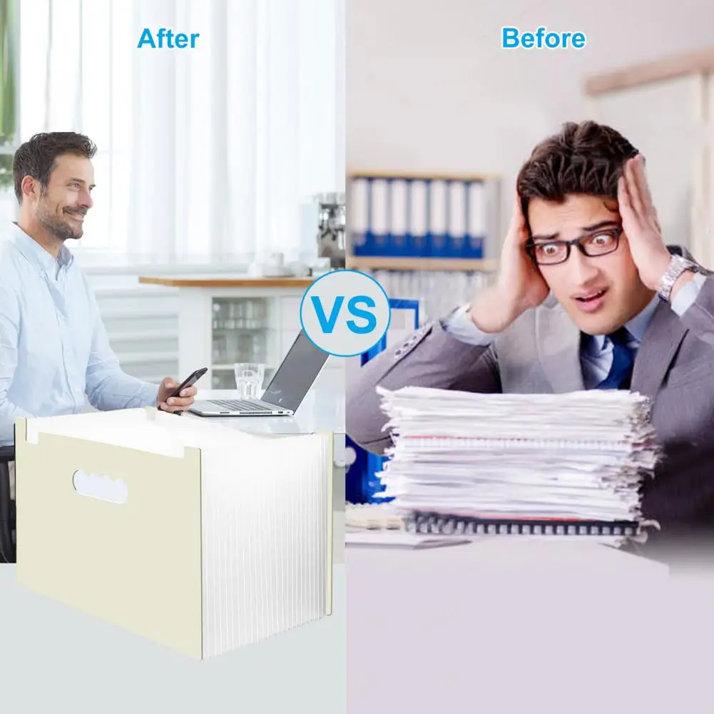 Папка-гармошка с ярлыками яркий органайзер для файлов 25 карманов