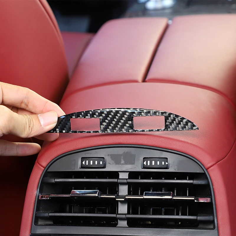 

Декоративные наклейки из мягкого углеродного волокна для автомобильного кондиционера воздуха, аксессуары для интерьера, для Maserati ghiдоступ III (M157) 13-22