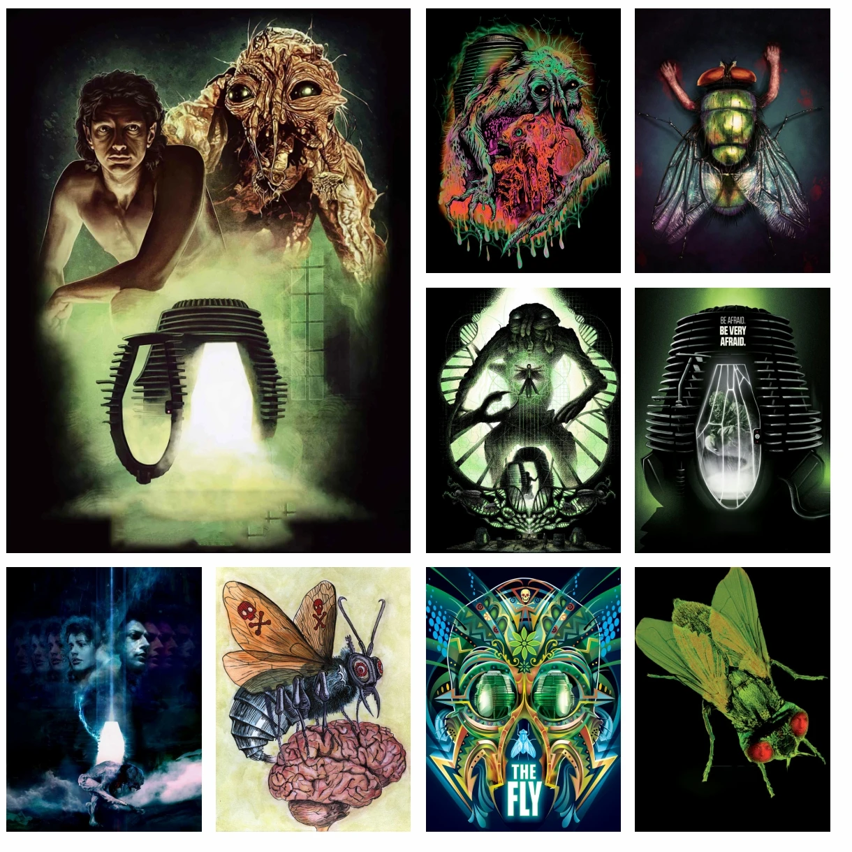 

5D The Fly Diamond Painting Accessories Classic Horror Movie Wall Art Cross Stitch Embroidery Picture Mosaic Craft Bedroom Decor