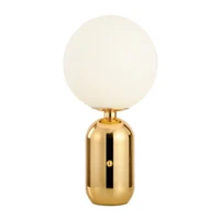 modern golden lamp body glass ball induction switch decorative table lamp