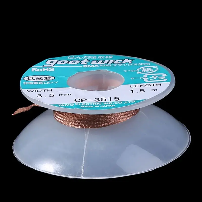 

L1EE Hot Selling Useful 5 ft 3.5mm Desoldering Braid Solder Remover Wick CP-3515