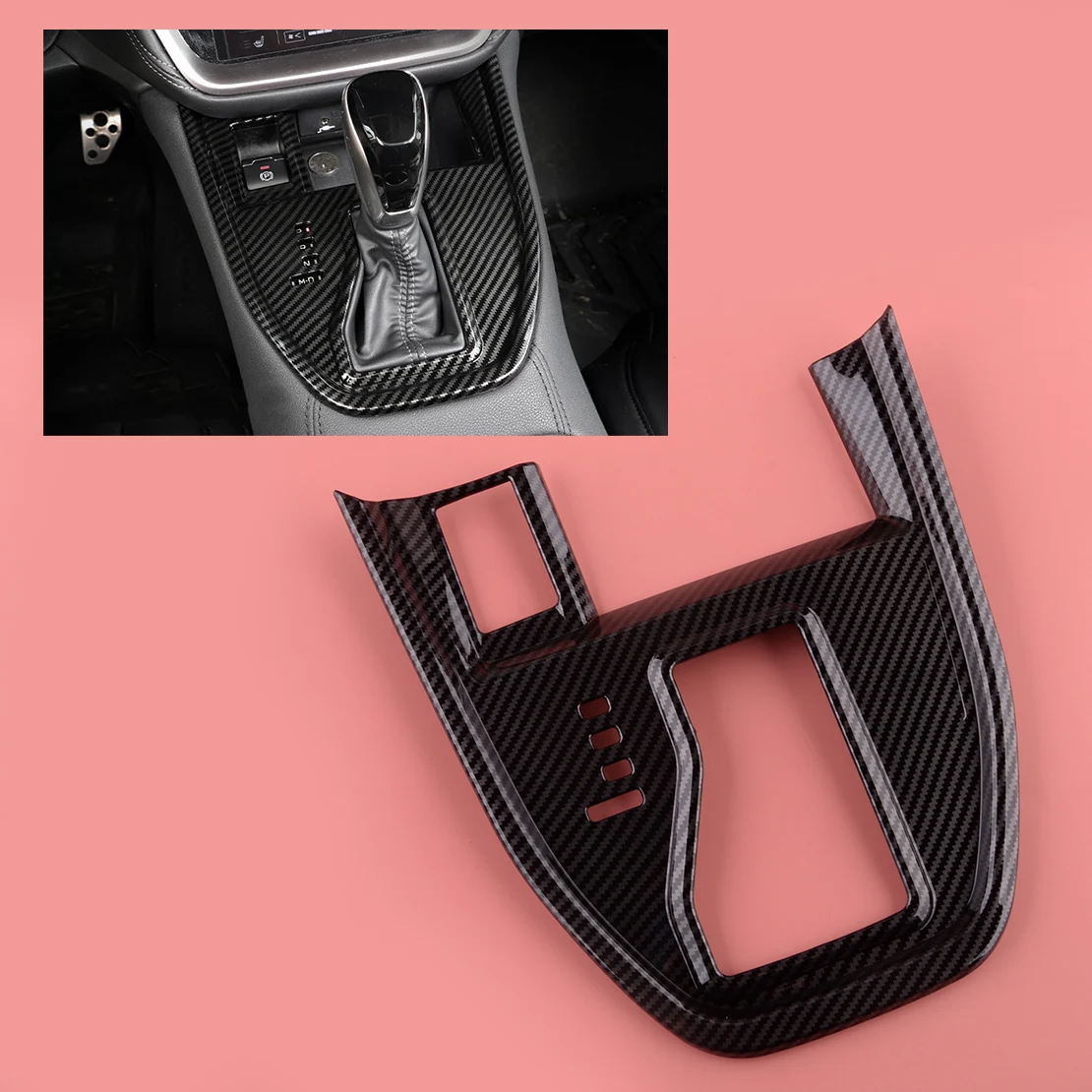 

Стильная внутренняя центральная консоль из АБС-пластика из углеродного волокна, панель переключения передач, накладка LHD, подходит для Subaru Outback 2020, 2021, 2022, 2023
