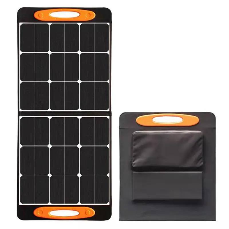 

SolarSaga 100W Solar Cell Charger with USB Outputs Portable Foldable Solar Panel for 240/300/500/1000/1500w Power Station Phone