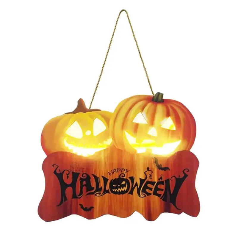 

Деревянные знаки в виде тыквы, подвеска на Хэллоуин, дверной знак для дома, Осенний декор, подвесные тыквы, украшения для Счастливого Хэллоуина