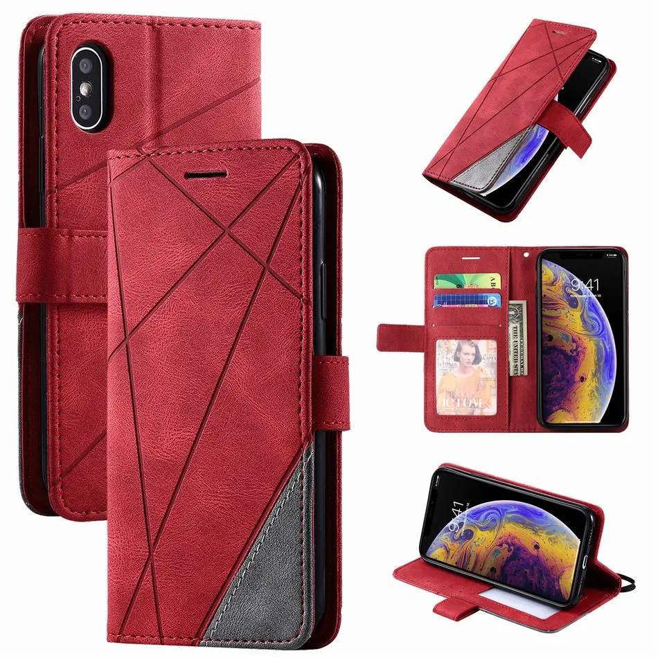 Holster For Etui Samsung Galaxy S8 S9 S10 S10E S20 FE S21 Plus S30 Ultra A52S Leather Flip Wallet Cover Card Slot Book Case D21G