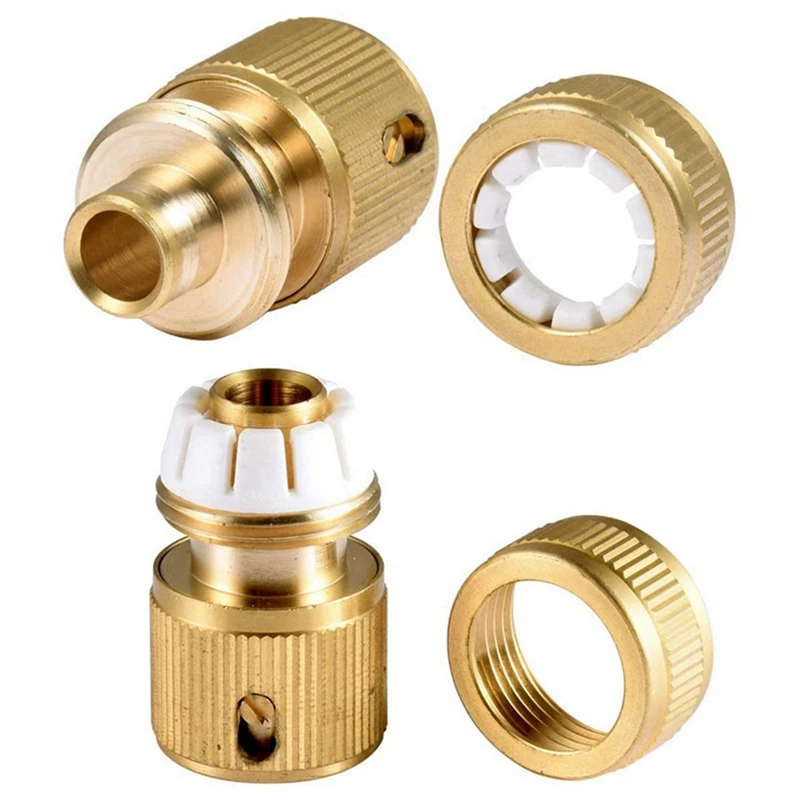 20 Pieces Garden Hose Tap Connector 1/2 Inch And 3/4 Inch Size 2-In-1 And 1/2 Inch Hose Pipe Quick Connector