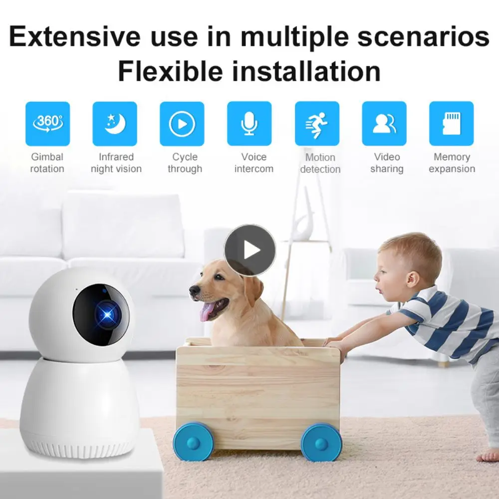 

Беспроводная видеокамера с двухсторонней связью, Wi-Fi, Hd 1080p