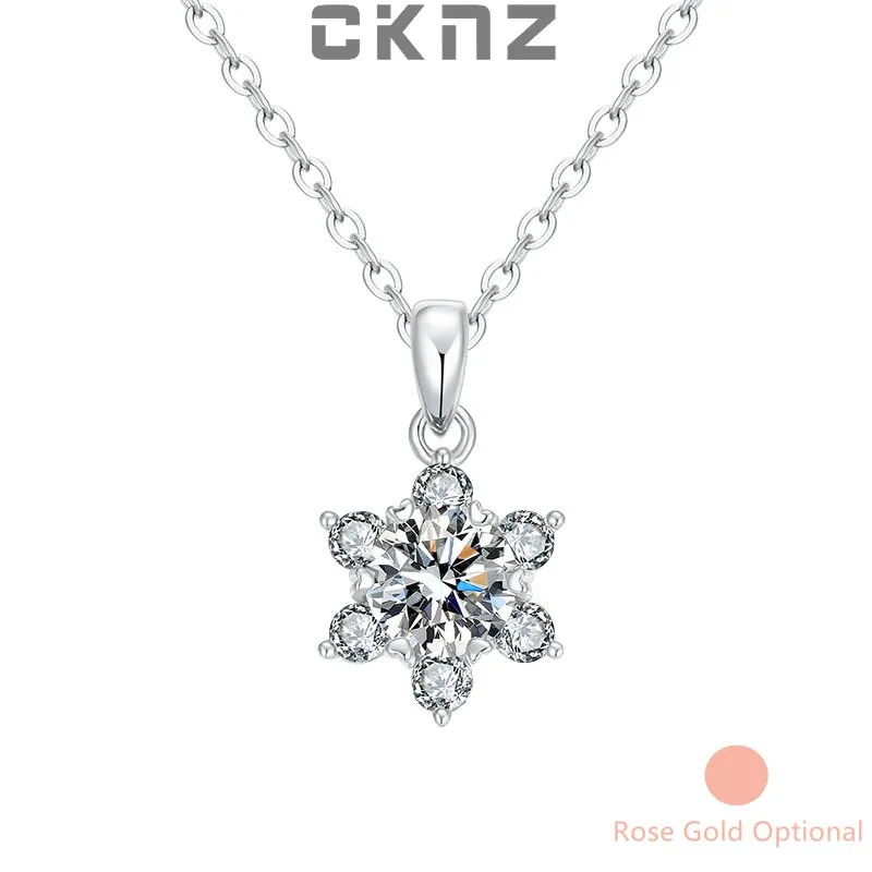 

Женское ожерелье из серебра 1,0 пробы, с муассанитом 925 карата