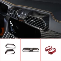 100%carbon fiber car central control air conditioning air outlet frame interior auto accessories for lamborghini urus 2018 2021