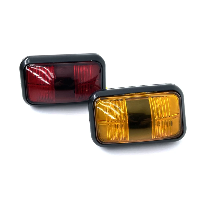 

5Pcs Side Marker Lights Turn Signal Lights 6 LED 12-24V Indicator for Car Truck