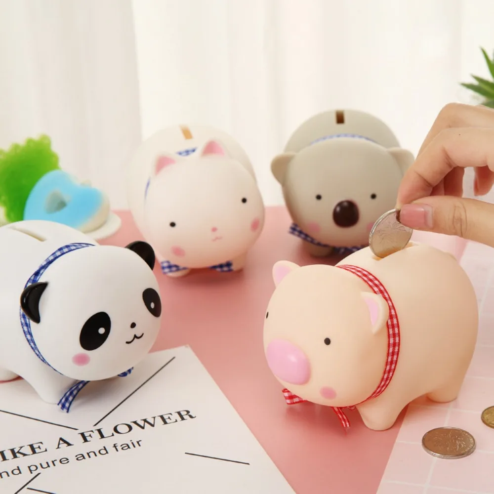 

Cute Animal Piggy Bank Coin Box Home Cartoon Koala Panda Pig Rabbit Money Box Cash Box Storage Kids Toys Home Decorations