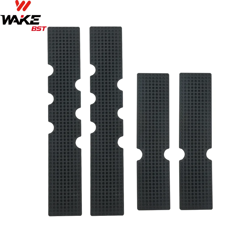 

Wake Road Bike Handle Grip Pad Silicone Shock Absorber 4pcs Bicycle Wrap Strap Inner Pad Reusable Damping Grip Mat for Cycling