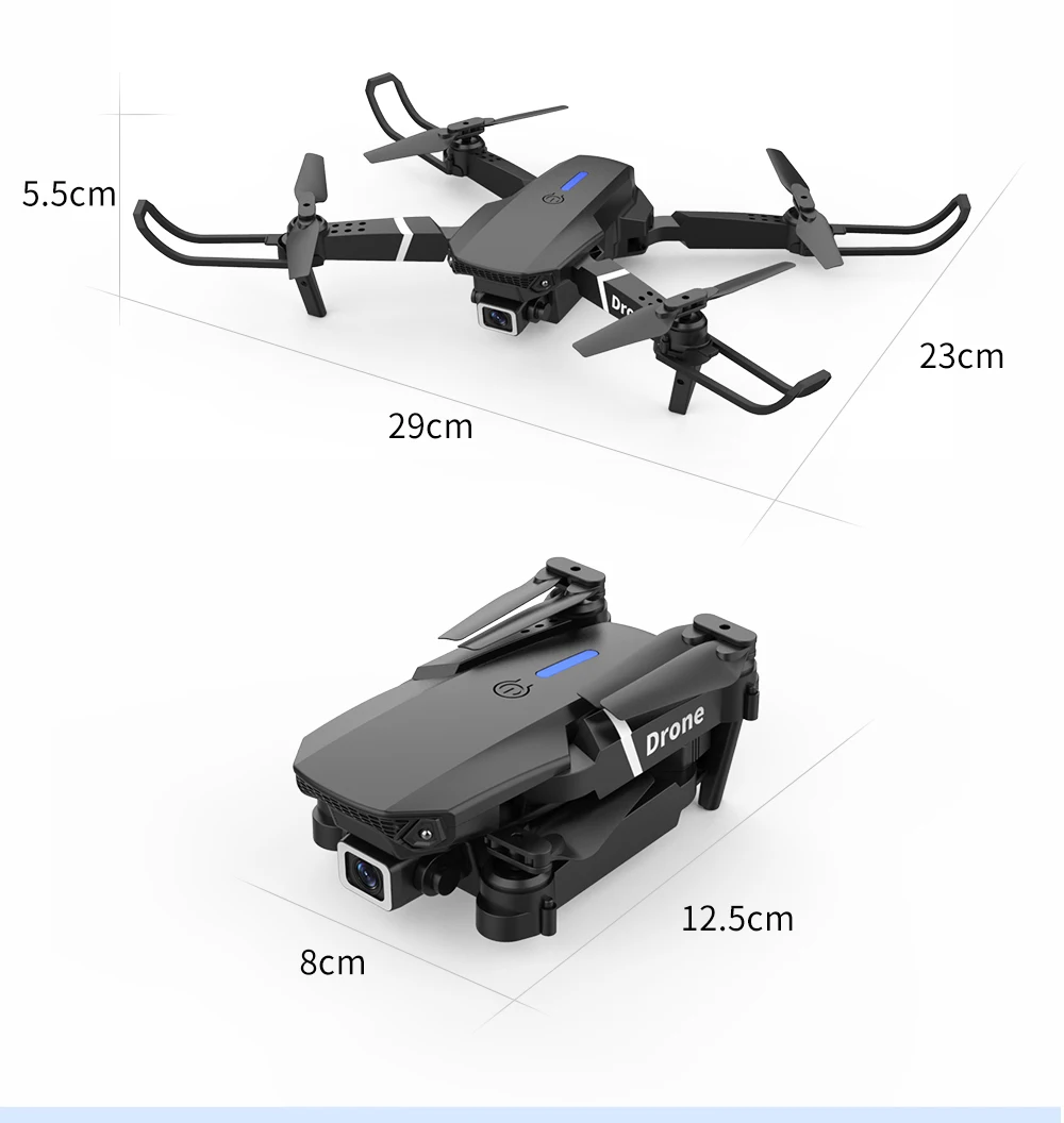 

Профессиональный Дрон 4k HD широкоугольная камера 1080P Wi-Fi fpv Дрон двойная камера высота поддерживаемая камера для дрона Камера вертолет игруш...