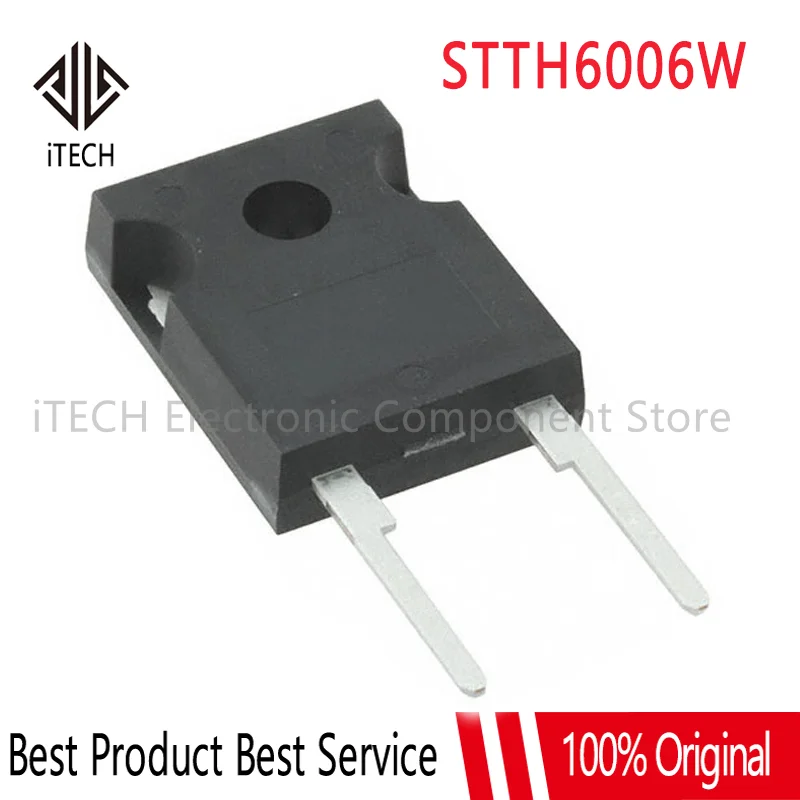 

10PCS/Lot New STTH6006W or STTH6004W or STTH8006W TO-247 60A 600V Ultrafast High Voltage Rectifier