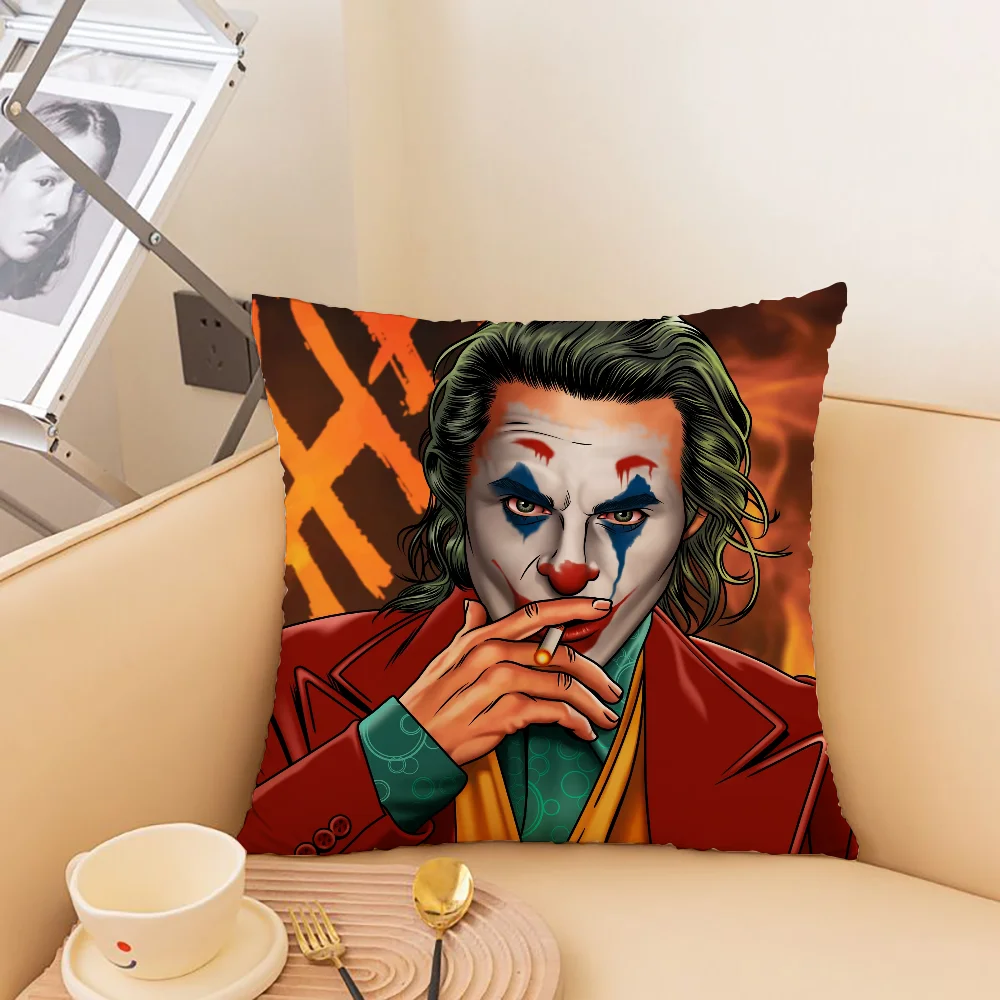 Квадратная Наволочка С Принтом Джокера 45x45 См Экологически Чистая Декоративная