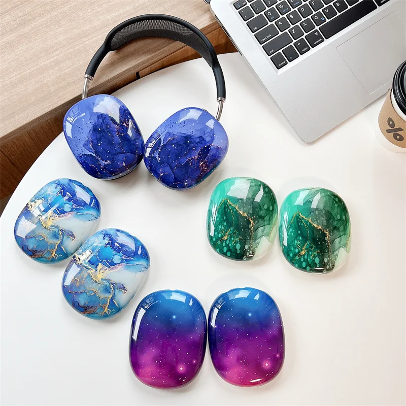 Фото Модный красивый чехол для Airpods Max, защитный декор для наушников Apple, чехол для Airpods Max, защита гарнитуры Capa №3