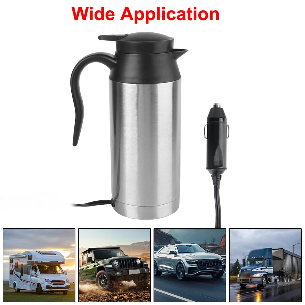 Термокружка для воды кофе молока автомобильная нагревательная чашка из