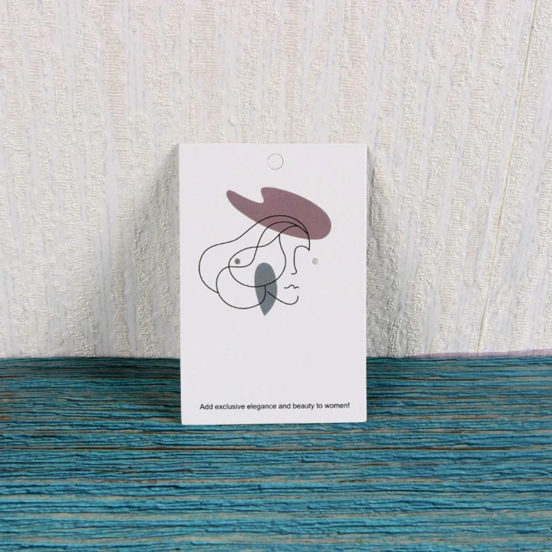 Fashion 300Pcs/Lot Elegant Women Pattern Earring Display Card Necklace Jewelry Packing Paper Card Tag Holders (Mixed)