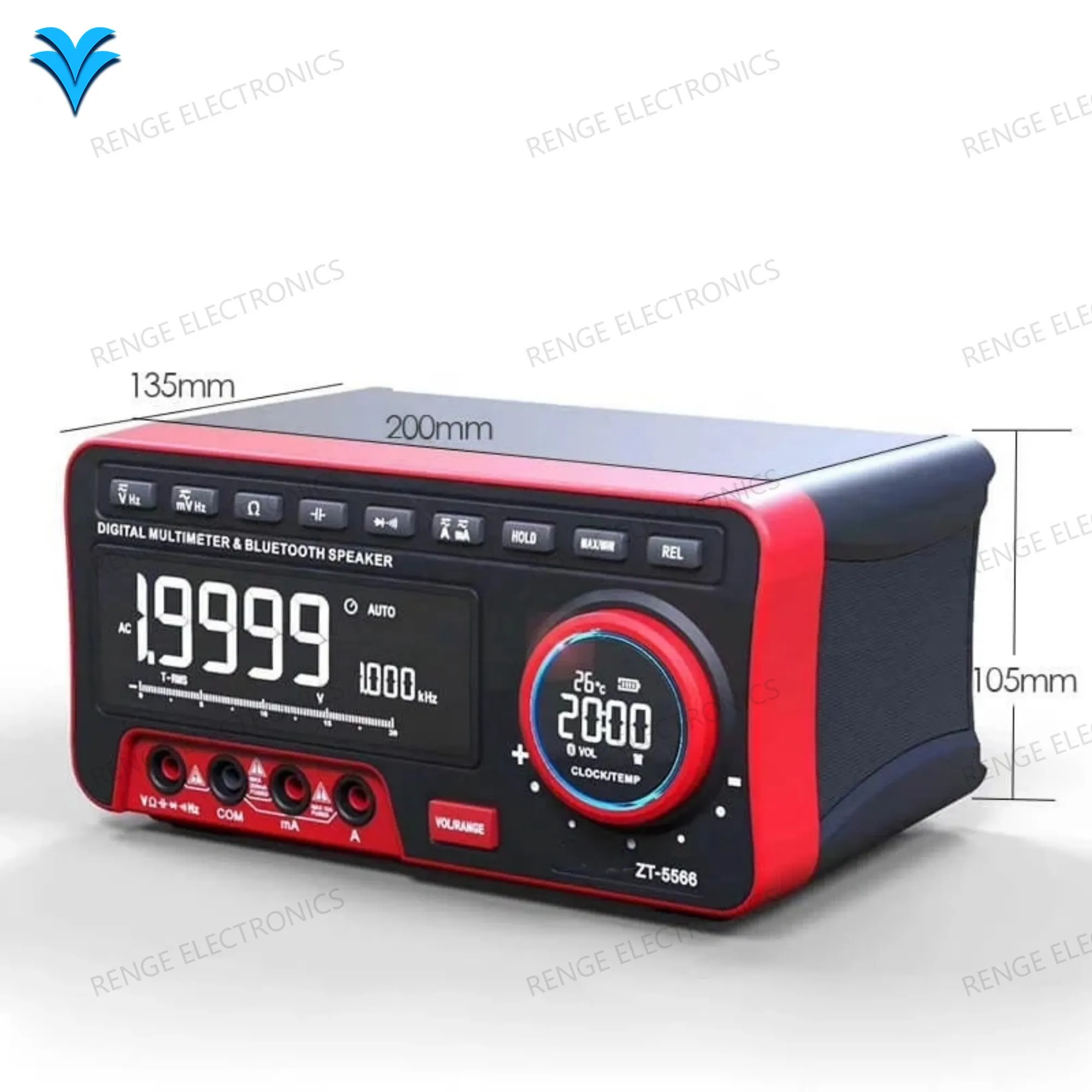 Цифровой мультиметр ZT-5566 с динамиком Bluetooth тестером напряжения