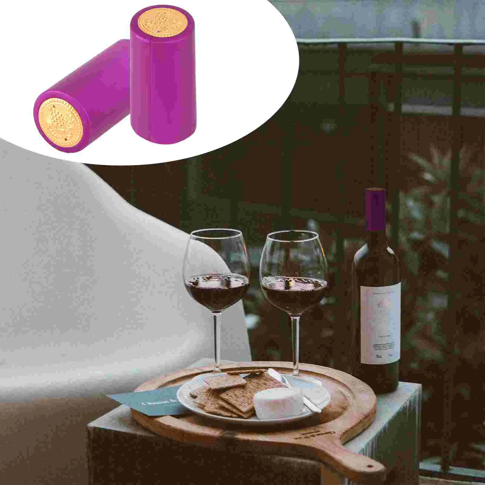 

100 Pcs Seal Bottle Cover Shrink Tops Heat Cap Caps Disposable Red Shrinkable