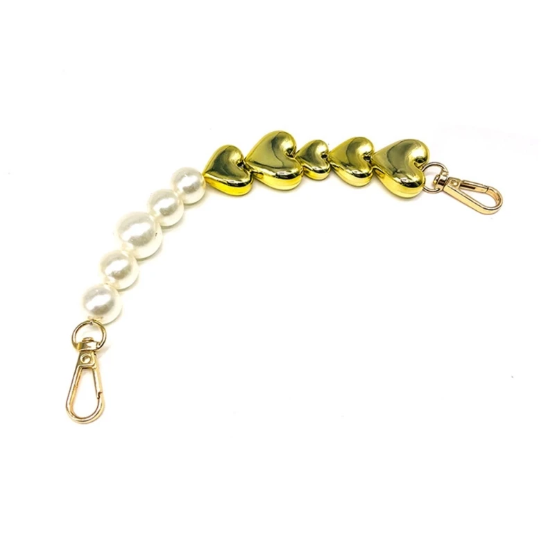 

Cute Bead Chain Pearl Bag Strap DIY Lady Purse Clutch Bag Accessory Replacement