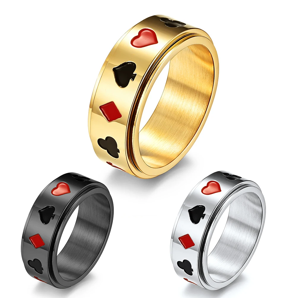 Кольцо на палец в стиле панк креативное байкерское украшение из титановой стали