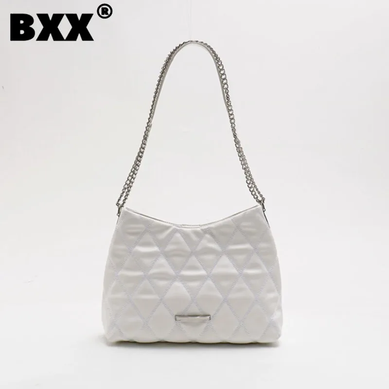 

[BXX] Rhomboid Single Shoulder Handbags Exquisite Large Capacity Zipper French Geometric Chain Crossbody Bags 2023 New 8CY292