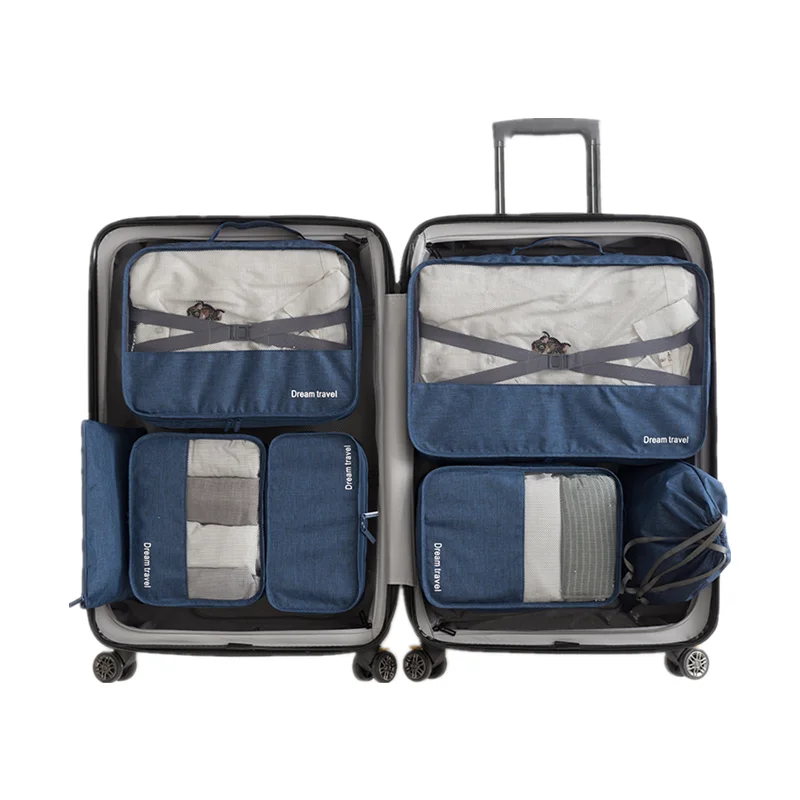 

Men Travel Bags Set Waterproof Packing Cube Portable Clothing Sorting Organizer Women Travel Bags Hand Luggage Accessory Product