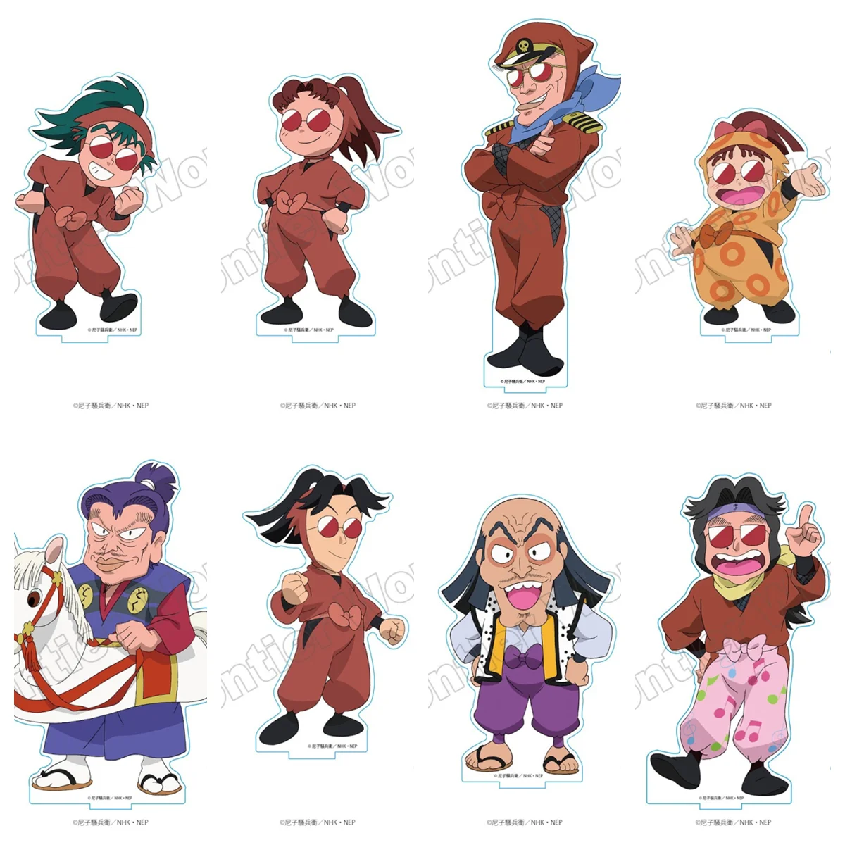 Фото Игра Souemon Kuroki Inadera Rantaro Fukutomi Shinbei Shinpei Kisanta, акриловая кукла-подставка, аниме-фигурка, модель, игрушка для косплея в подарок №1