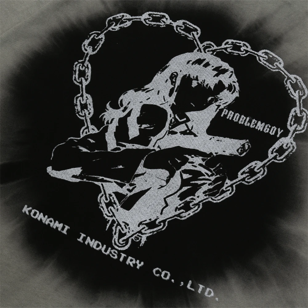 Футболка мужская оверсайз в стиле хип-хоп с принтом