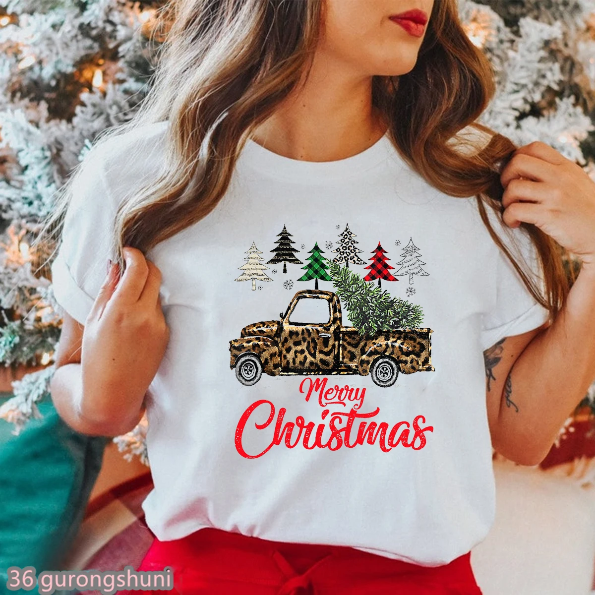 Рисунок 2 - Футболка женская с леопардовым