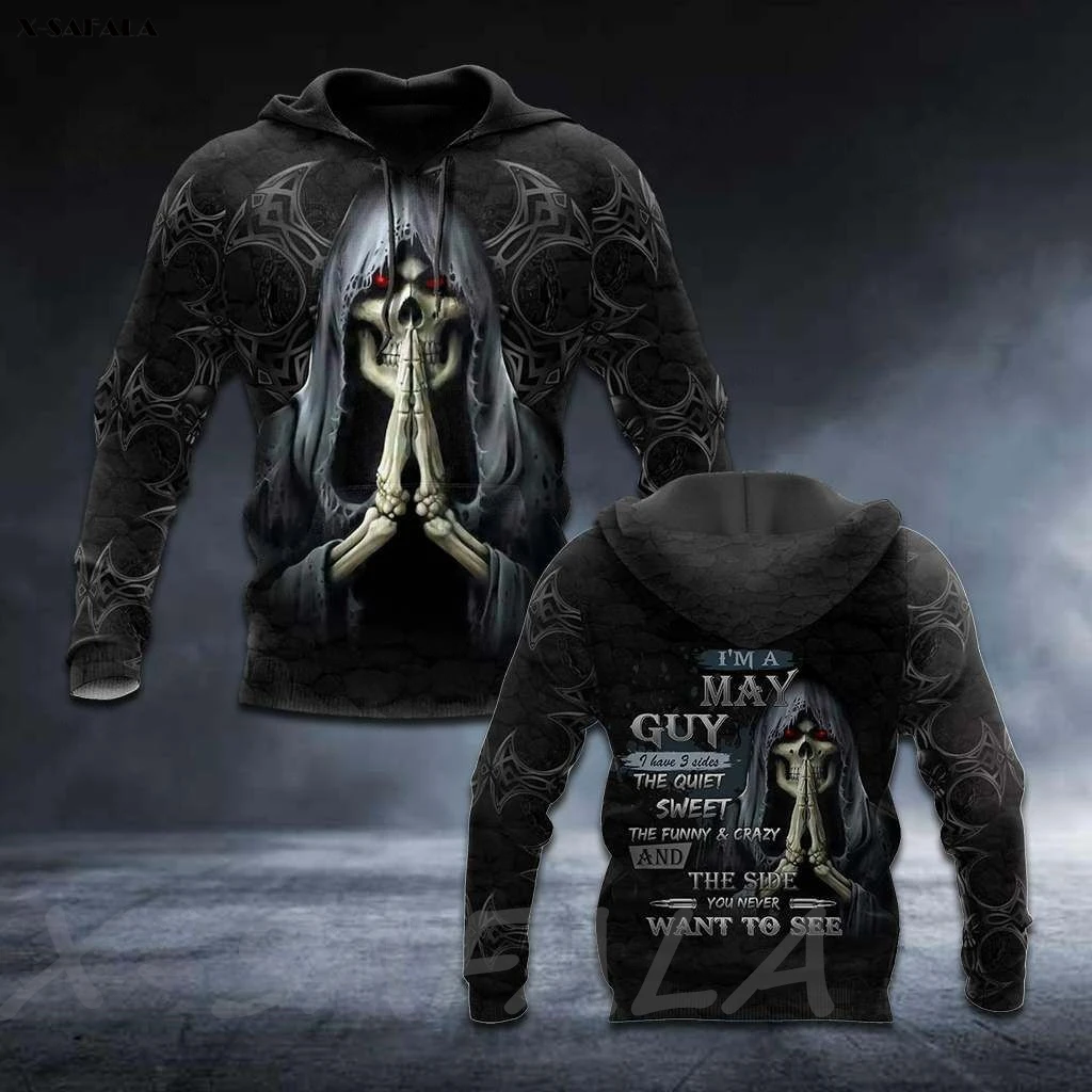 

Я Мэй парень череп смерти Бог страна 3D печать мужчины женщины на молнии Толстовка пуловер свитшот с капюшоном Джерси спортивные костюмы