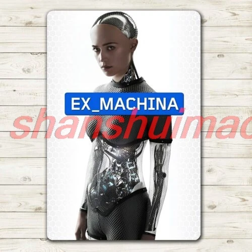 Металлический постер из фильма Ex Machina Scifi жестяная вывеска 20x30 см табличка SHUI