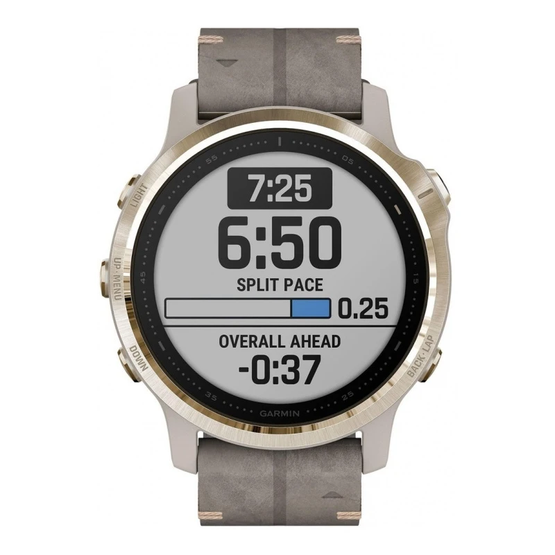 Умные часы Garmin Fenix 6S Pro Solar 010-02409-26 1.2" компас акселерометр термометр с серым