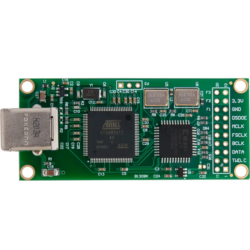 Amanero внутренний USB цифровой интерфейс аудио звуковая карта I2S выход PCM384K DSD256 XMOS