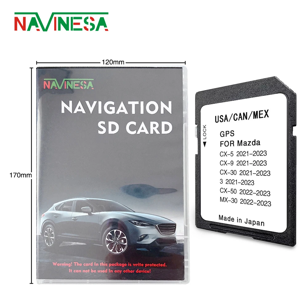 

SD Card Map For Mazda CX30 2021 2022 2023 Car Navigation Update Systerm Version Cover USA Canada Mexico