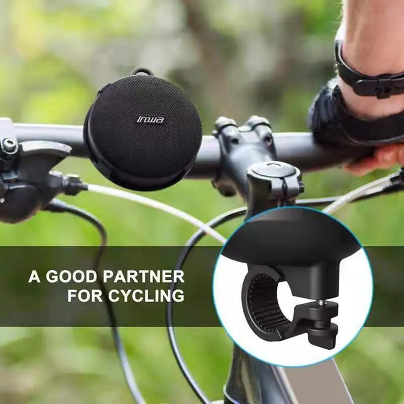 

Portable Speaker Holder For Bike IPX7 Waterproof HIFI Sound Quality Portable Wireless Subwoofer Anti-shock Anti-drop Speaker