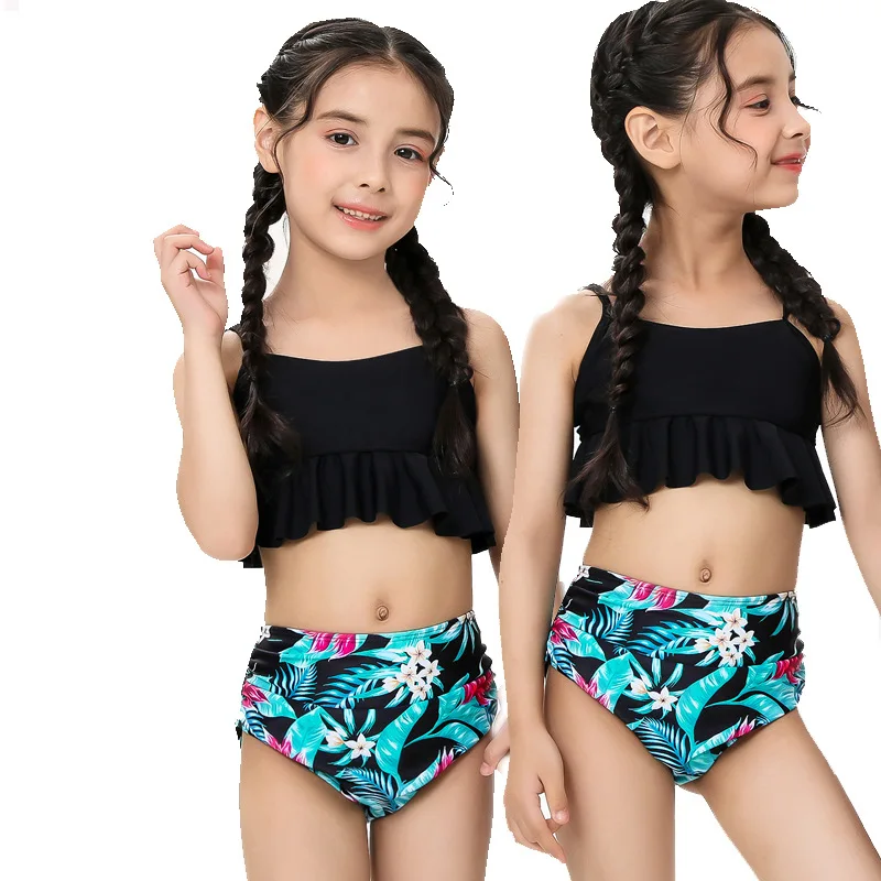 

Children's Swimwear Girl 2-12 Years Cute Summer Bikini Sets Kids Swimsuit Beach Bathing Suit For Water Sports Swimming Clothe