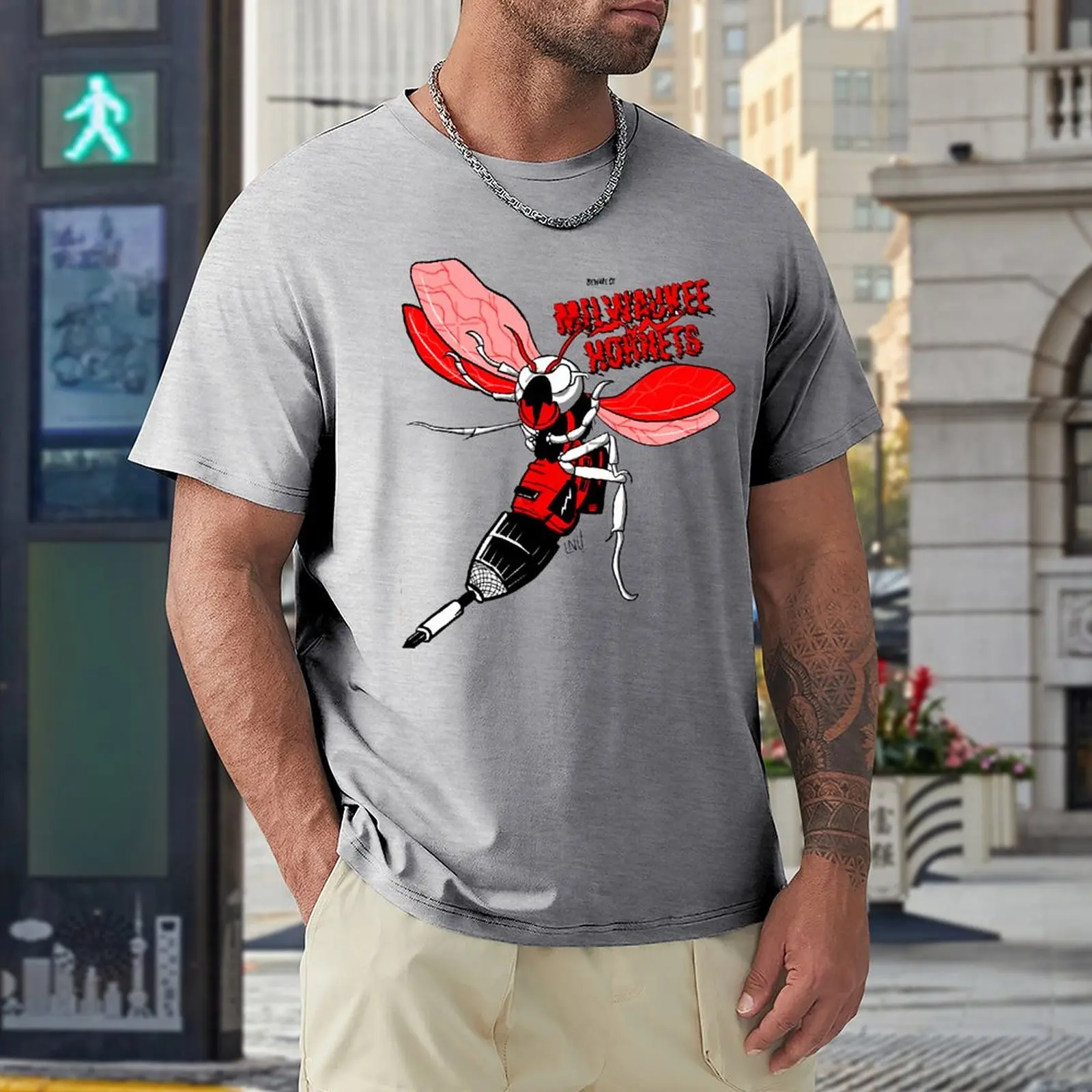 

Milwaukees Tools Hornets, Классическая футболка для фитнеса, американский размер