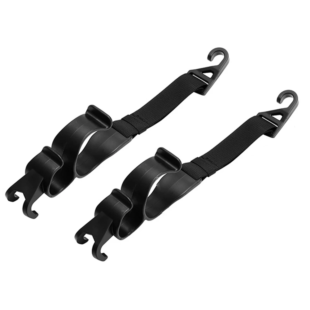 

2pcs Car Back Seat Hook Multi-function Rear Seat Headrest Hanging Hook Umbrella Holder Seat Back Storage Interior Organizer