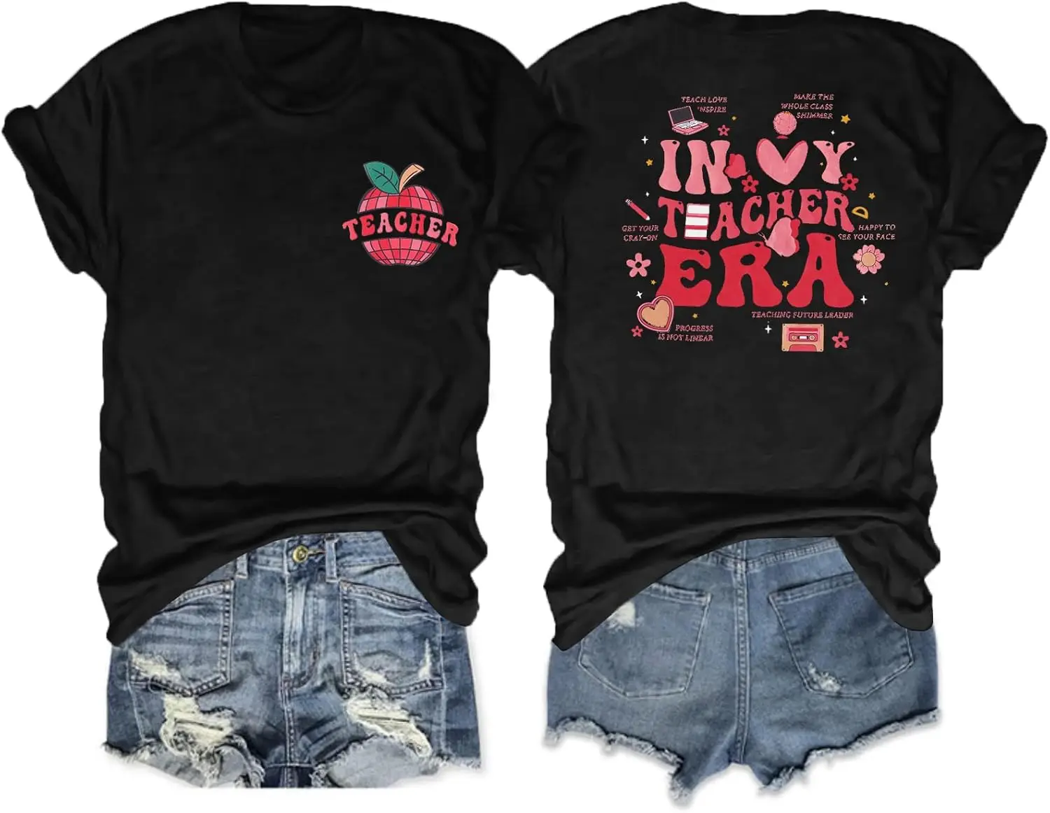 Рубашка для учителей женская футболка учителей: в эпоху моего учителя рубашка