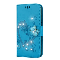 jewelled phone cover for samsung galaxy a7 2018 a750f pu leather flip case for coque samsung a7 2017 sm a720f note 5 n9200 case