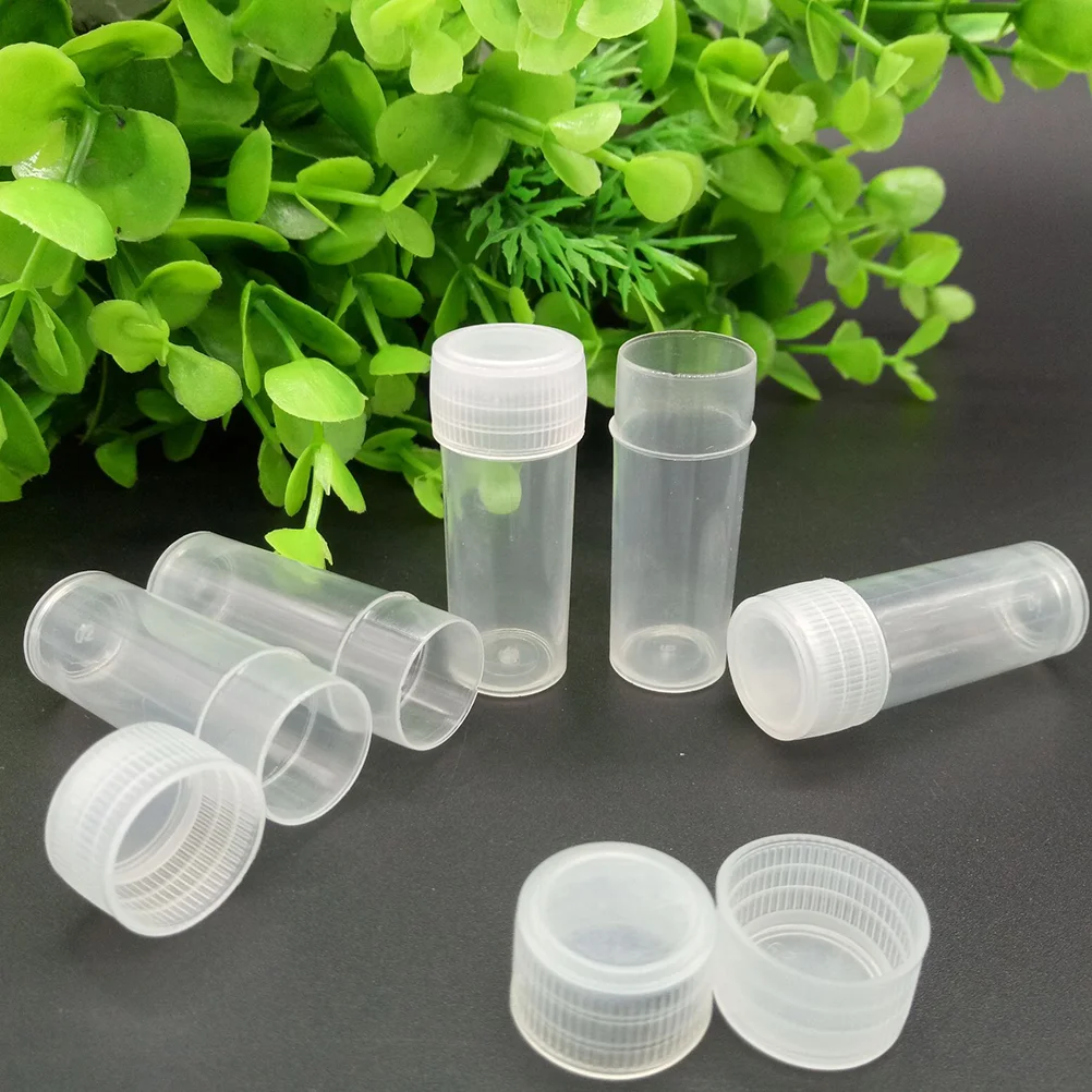 

100PCS Practical Transparent Portable Container Storage Box Bottles for