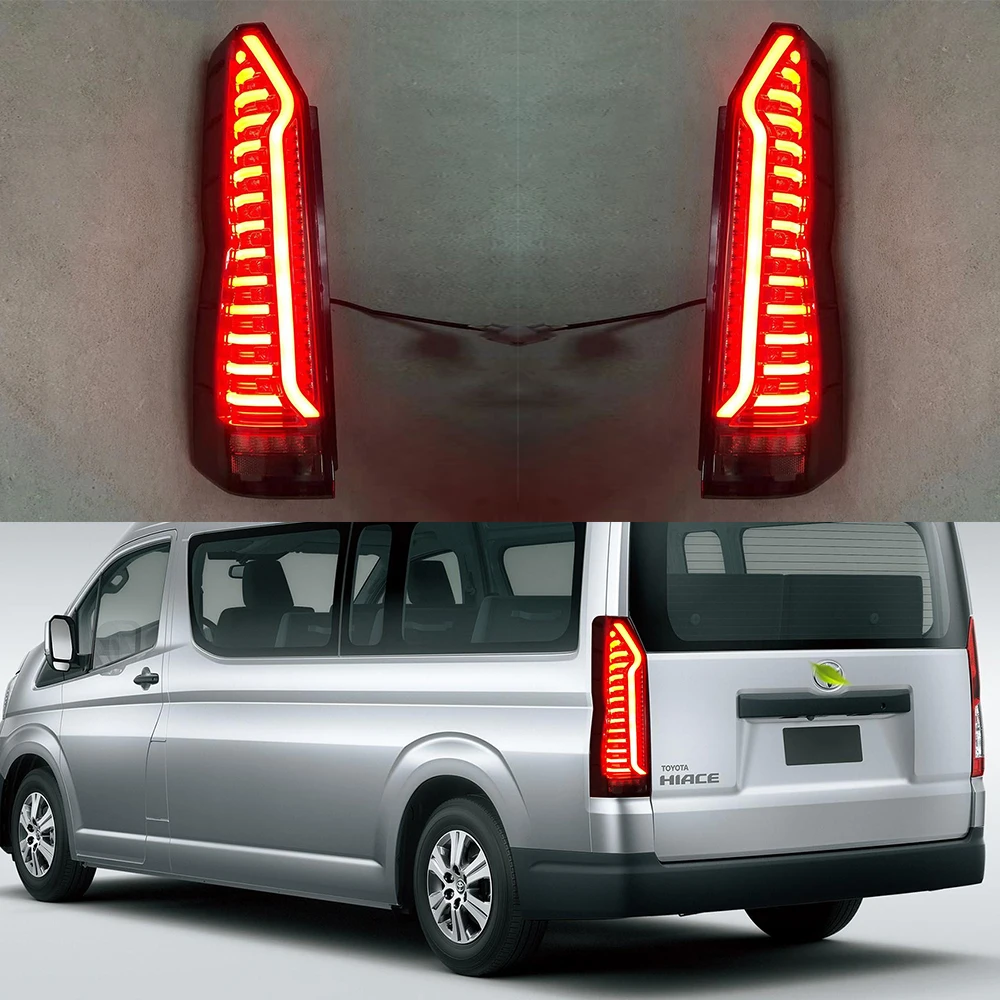

13 Car Accessories Tail Lights for Toyota HIACE 300 2005 2006 2007 2008 2009 2010 -2018 with Start Animation Car Rear Taillight