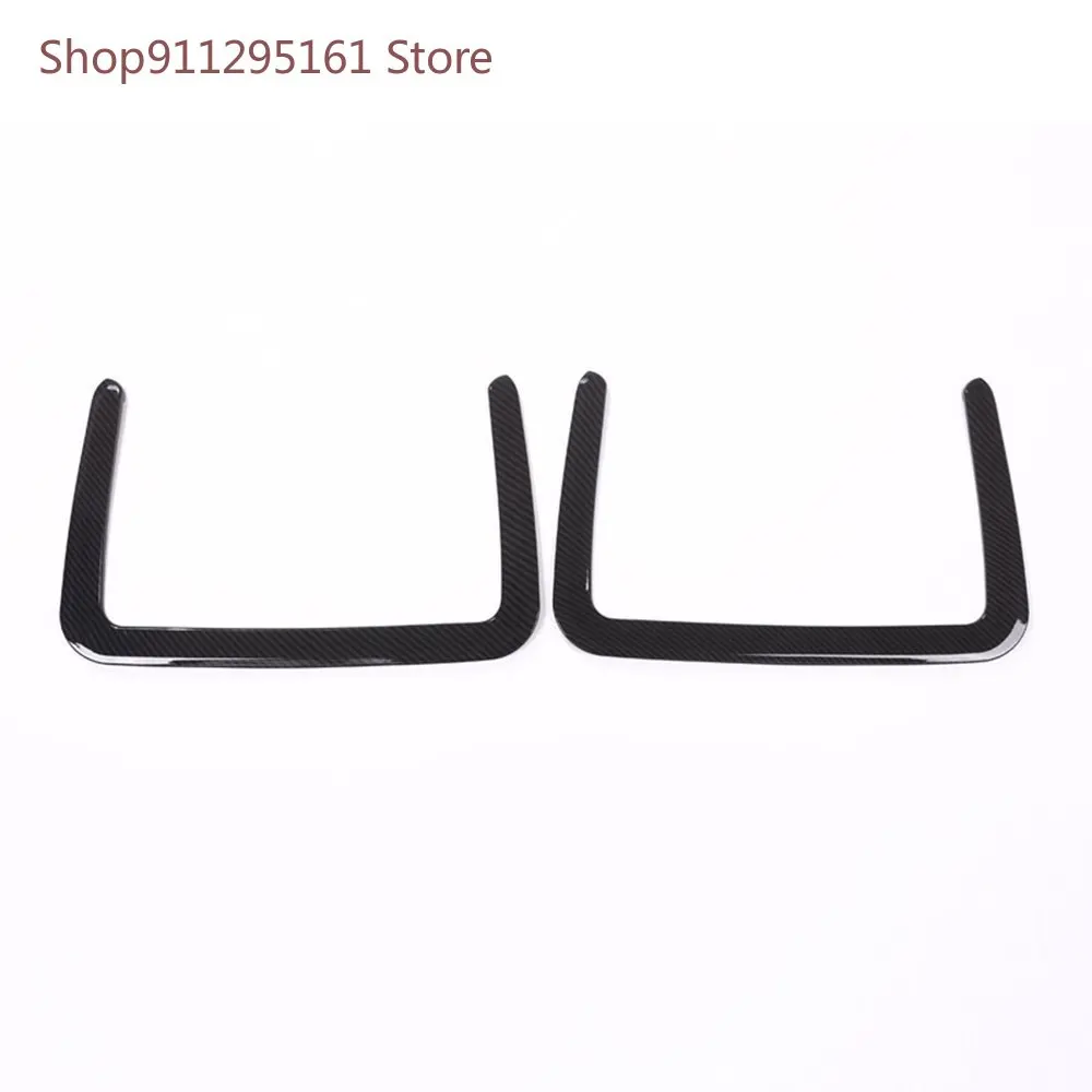 

Carbon Fiber Style ABS Car Seat Back Storage Net Bag Frame Trim For Maserati Ghibli 2014-2017 For Levante 2016 Car Accessories