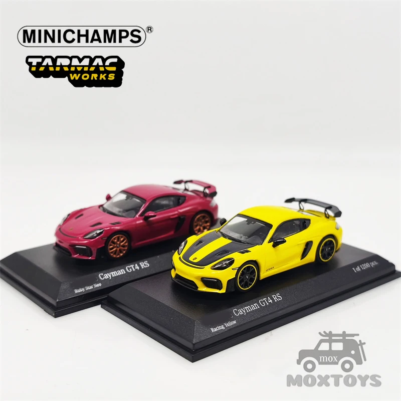

MINICHAMPS x Tarmac работает 1:64 Cayman GT4 RS limite 1200 модель автомобиля
