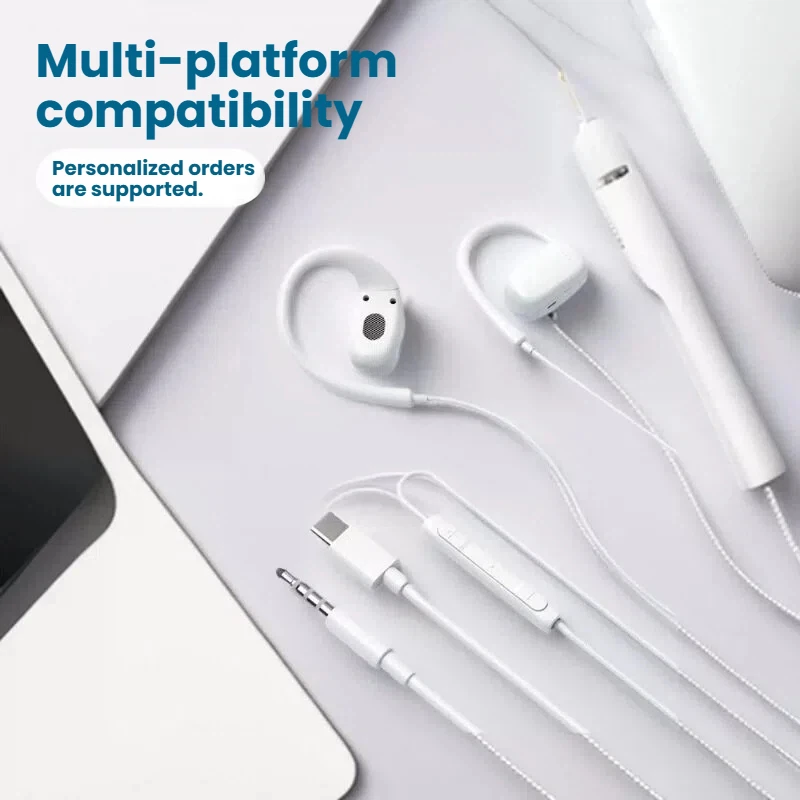Фото Проводные игровые наушники Type-C для Apple и Huawei – высококачественный звук, совместимость с различными устройствами №1