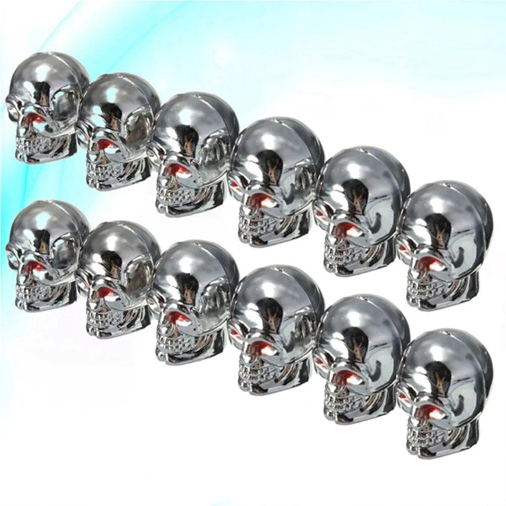 

12pcs Car Tire Caps Shape Rubber Tire Covers Stem Caps Car Accessories for Bike Car Truck