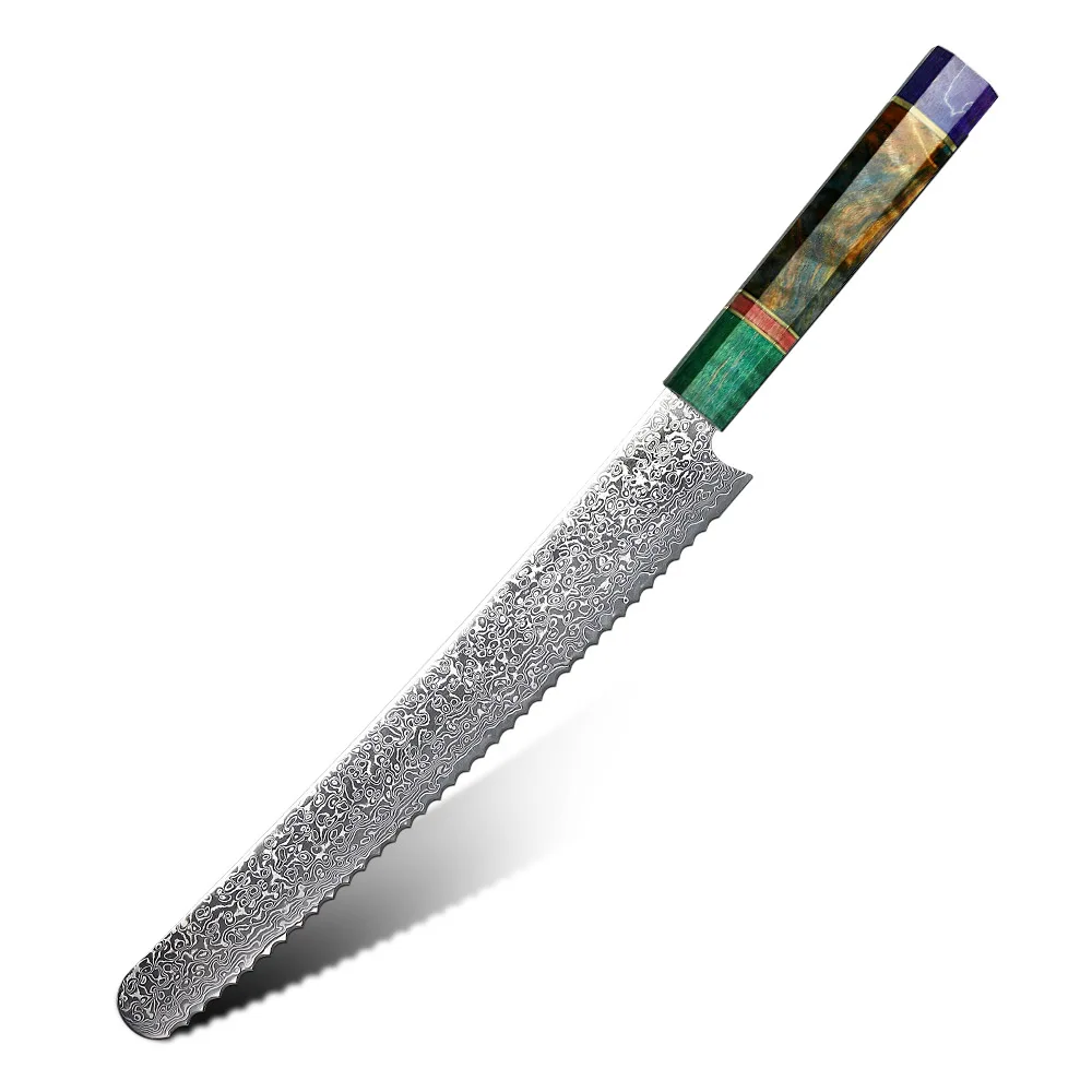 Набор кухонных ножей янтарного дизайна поварские резцы gytuo nakiri Santoku bunka с
